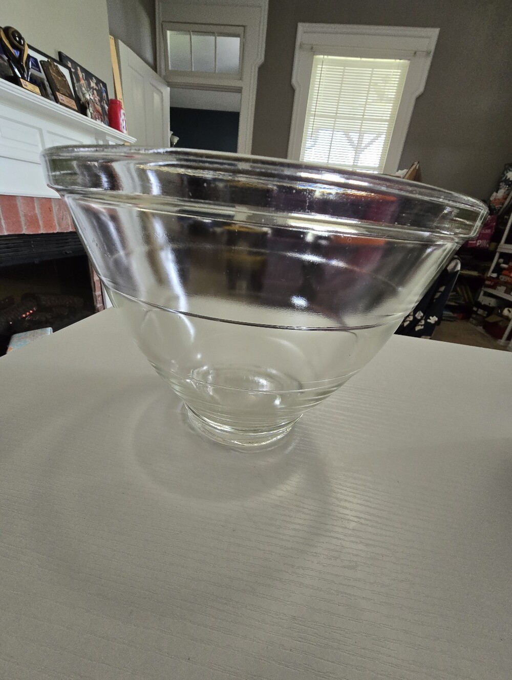Pyrex Kitchenaid Glass Mixing Bowl. Made In USA. Lock-in Design. 3 Qt. Used